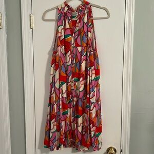 AURA colorful dress! So cute! Size medium! Awesome condition!